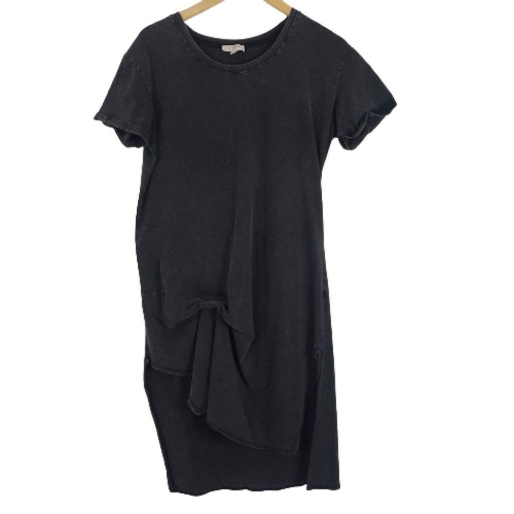 Umgee charcoal gray burner Double Split tunic top